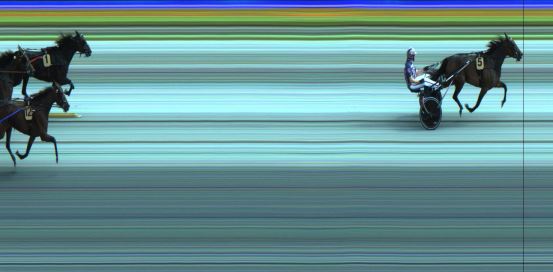 Målfoto for løp 7 på bane JA den 08.07.2023