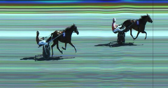 Målfoto for løp 8 på bane JA den 09.07.2023