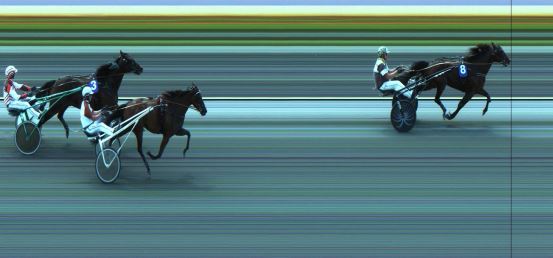 Målfoto for løp 2 på bane JA den 18.07.2023