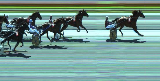 Målfoto for løp 3 på bane JA den 18.07.2023