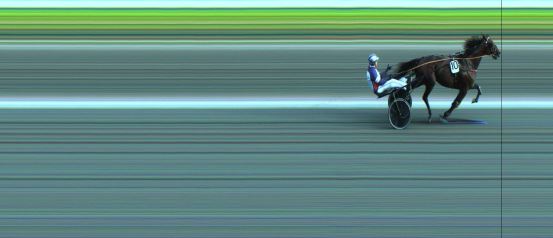 Målfoto for løp 5 på bane JA den 28.07.2023