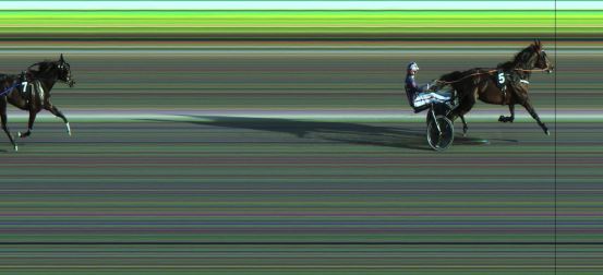 Målfoto for løp 6 på bane JA den 28.07.2023