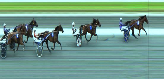 Målfoto for løp 2 på bane JA den 17.08.2023