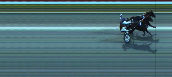 Målfoto for løp 2 på bane JA den 09.10.2023