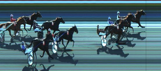 Målfoto for løp 3 på bane JA den 09.10.2023