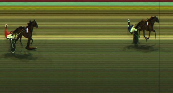 Målfoto for løp 8 på bane JA den 10.11.2023