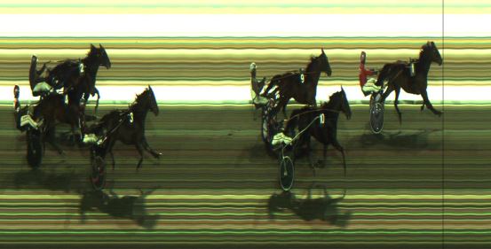 Målfoto for løp 6 på bane JA den 10.12.2023