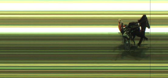 Målfoto for løp 8 på bane JA den 10.12.2023