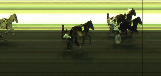 Målfoto for løp 1 på bane JA den 22.12.2023