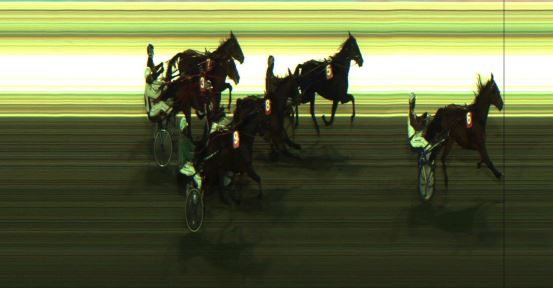 Målfoto for løp 3 på bane JA den 22.12.2023