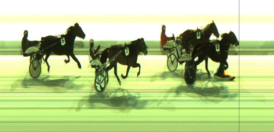 Målfoto for løp 5 på bane JA den 16.01.2024