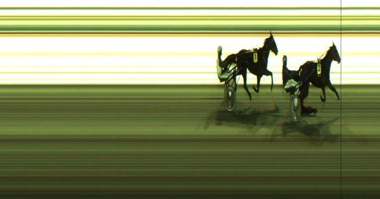 Målfoto for løp 1 på bane JA den 21.01.2024