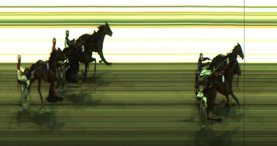 Målfoto for løp 2 på bane JA den 21.01.2024