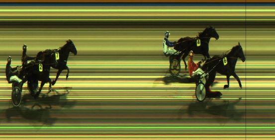 Målfoto for løp 1 på bane JA den 28.01.2024