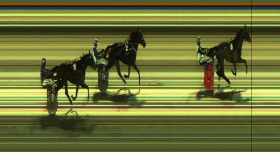 Målfoto for løp 6 på bane JA den 28.01.2024