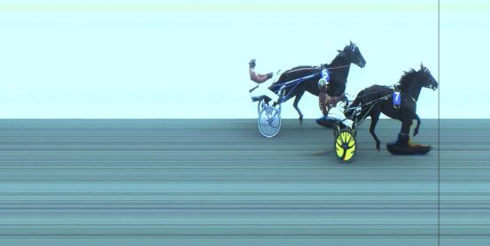 Målfoto for løp 2 på bane JA den 08.02.2024