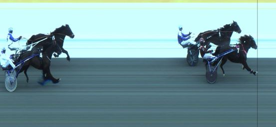 Målfoto for løp 6 på bane JA den 08.02.2024