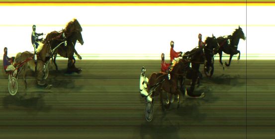 Målfoto for løp 6 på bane JA den 13.02.2024