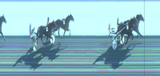 Målfoto for løp 5 på bane JA den 14.02.2024