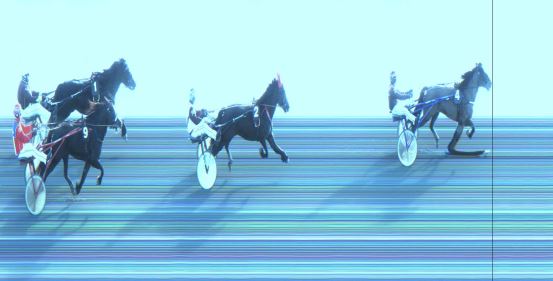 Målfoto for løp 6 på bane JA den 14.02.2024