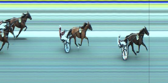 Målfoto for løp 1 på bane JA den 05.03.2024