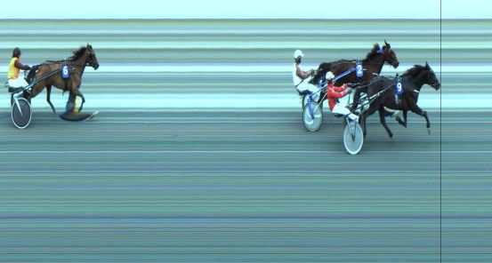 Målfoto for løp 2 på bane JA den 27.03.2024