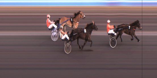 Målfoto for løp 6 på bane JA den 07.04.2024