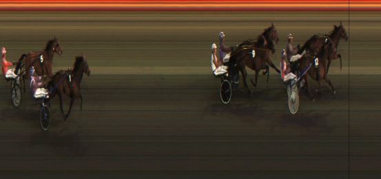 Målfoto for løp 6 på bane JA den 15.04.2024