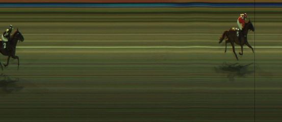 Målfoto for løp 10 på bane JA den 28.04.2024