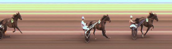 Målfoto for løp 1 på bane JA den 10.05.2024