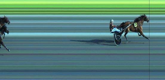 Målfoto for løp 1 på bane JA den 23.06.2024