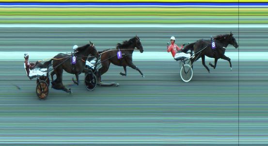 Målfoto for løp 8 på bane JA den 07.07.2024