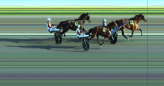 Målfoto for løp 1 på bane JA den 16.08.2024