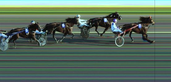 Målfoto for løp 2 på bane JA den 16.08.2024