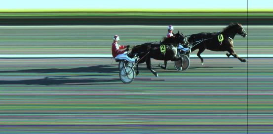 Målfoto for løp 1 på bane JA den 13.09.2024