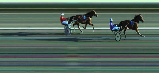 Målfoto for løp 2 på bane JA den 13.09.2024