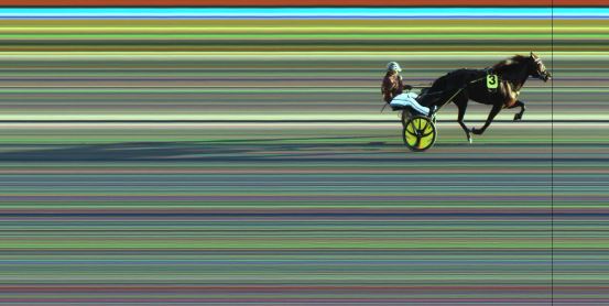 Målfoto for løp 1 på bane JA den 27.09.2024