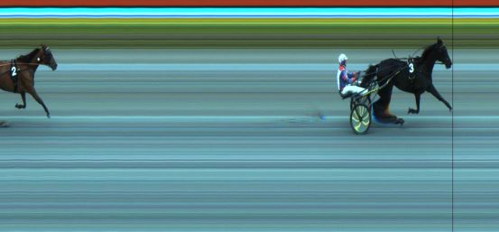 Målfoto for løp 6 på bane JA den 08.10.2024