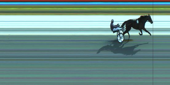 Målfoto for løp 6 på bane JA den 21.10.2024