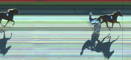 Målfoto for løp 2 på bane JA den 28.11.2024