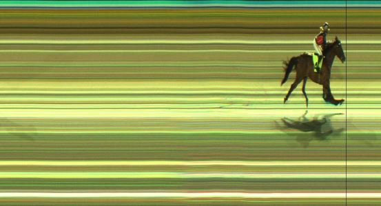 Målfoto for løp 1 på bane JA den 15.12.2024