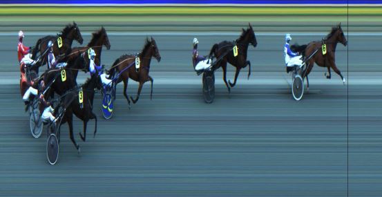 Målfoto for løp 1 på bane JA den 31.12.2024