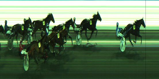 Målfoto for løp 1 på bane JA den 13.01.2025