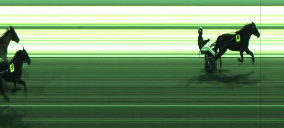 Målfoto for løp 1 på bane JA den 14.01.2025