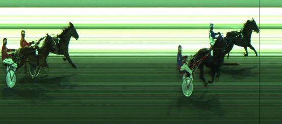 Målfoto for løp 6 på bane JA den 14.01.2025