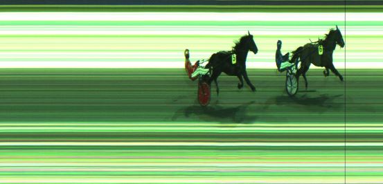 Målfoto for løp 1 på bane JA den 19.01.2025