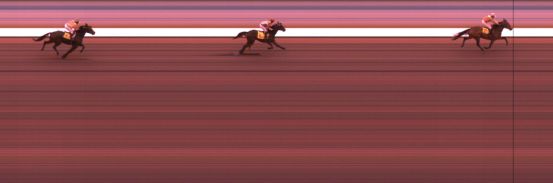 Målfoto for løp 1 på bane KL den 04.01.2014