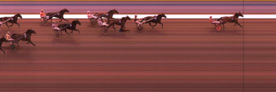 Målfoto for løp 2 på bane KL den 04.01.2014