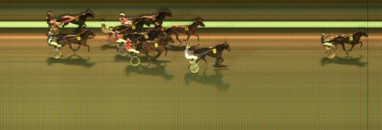 Målfoto for løp 1 på bane KL den 09.01.2014