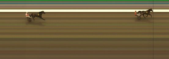 Målfoto for løp 1 på bane KL den 10.04.2014